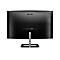 RÃ¼ckseite eines schwarzen Philips Monitors mit AnschlÃ¼ssen und StandfuÃŸ.