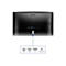 Arrière d'un moniteur Philips noir, logo en haut, connecteurs en bas : VGA, HDMI, DP, Audio Out.
