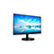 Moniteur noir avec un fond de ciel bleu, avec le texte "PHILIPS".