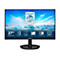 Der 27 Philips Monitor vor weiÃŸem Hintergrund. Der Bildschirm zeigt eine Landschaft und das Logo.