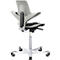  Siège de bureau HAG Capisco Puls 8010 Clay, siège selle, vérin à gaz 265 mm, hauteur d'assise réglable, piétement aluminium