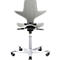  Siège de bureau HAG Capisco Puls 8010 Clay, siège selle, vérin à gaz 265 mm, hauteur d'assise réglable, piétement aluminium