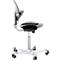  Siège de bureau HAG Capisco Puls 8010 Clay, siège selle, vérin à gaz 265 mm, hauteur d'assise réglable, piétement aluminium
