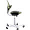  Siège de bureau HAG Capisco Puls 8010 Moss, siège selle, vérin à gaz 265 mm, hauteur d'assise réglable, piétement aluminium
