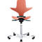  Siège de bureau HAG Capisco Puls 8010 Rose, siège selle, vérin à gaz de 265 mm, hauteur d'assise réglable, piétement en aluminium