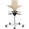  Siège de bureau HAG Capisco Puls 8010 Sand, siège selle, vérin à gaz 265 mm, hauteur d'assise réglable, piétement aluminium