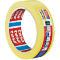 Gelbes Tesa-Abdeckband, Rolle mit Produktinformationen.