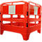  Veiligheidshek, gerecycleerde kunststof, oranje, met reflector-strepen, 4 elementen à B 1000 x H 1000 mm