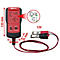 Rotes KS TOOLS-Relaisprüfgerät mit schwarzen Kabeln und Klemmen; 12V.