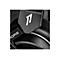 Nahaufnahme eines schwarzen Gaming-Headsets mit dem weißen Logo der Marke 1MORE.
