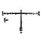 2-fach-Monitorarm Neomounts by Newstar FPMA-D550DBLACK, bis 32“, neig-/dreh-/schwenkbar, höhen- & tiefenverstellbar