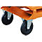 2 roues directionnelles et 2 roues fixes, Ø 200 x 50 mm