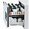 2e uittrekniveau voor asecos veiligheidskasten van de series UB90 en UB30, plaatstaal, lichtgrijs, B 746 x D 442 x H 45 mm, 5,5 l, tot 25 kg