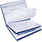 3-deks documentatiemap Professional Line Plus, DIN A4, 4 nietmechanismen, transparant vak, B 240 x H 310 mm, blauw