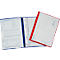 3-deks documentatiemap Professional Line Plus, DIN A4, 4 nietmechanismen, transparant vak, B 240 x H 310 mm, rood