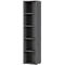 3-delige kantoormeubelset Agenda, 2 archiefkasten, B 800 mm en 1 archiefplank, B 450 mm, elk D 400 x H 1970 mm, grafiet/lichtgrijs