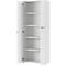 3-delige kantoormeubelset Agenda, 2 archiefkasten, B 800 mm en 1 archiefplank, B 450 mm, elk D 400 x H 1970 mm, grafiet/lichtgrijs