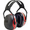 3M Gehoorbescherming X3A, EN 352-1, SNR 33 dB, diëlektrische hoofdband, zwart/rood