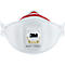 Witte 3M Aura 9332+ ademhalingsmasker. Het 3M-logo is zichtbaar op het masker, evenals de tekst Aura 9332+.
