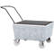 461344 - Auffangwanne ASECOS, Stahl, fahrbar, mit Gitterrost, 200 l Auffangvolumen, B 815 x T 1020 x H 1135 mm, verzinkt