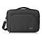Schwarze 4smarts Laptoptasche mit Tragegriff, Schultergurt und Reißverschlussfächern vor neutralem Hintergrund.