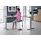 90° Winkeltisch, elektrisch höhenverstellbar, 3-Motoren-Technik, bis 150 kg, T-Fussgestell, B 2000 x T 1600 mm, inkl. Memorymaster, graphit