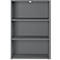 Aalborg archiefplank, 2 verstelbare legborden, meubelglijders, spaanplaat met melamine coating, B 800 x D 400 x H 1200 mm, grafiet