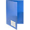 Aanbiedingsmap FolderSys, A4, 4 zakken, visitekaartzakje, polypropyleen, blauw, 10 stuks