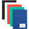 Aanbiedingsmap FolderSys, A4, 4 zakken, visitekaartzakje, polypropyleen, blauw, 10 stuks