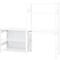 Aanbouwrek voor ORDO Home rekken, 3 legborden, multifunctioneel, verrijdbaar, B 1060 x D 435 x H 825 mm, verkeerswit RAL 9016