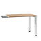 Aanbouwtafel SOLUS PLAY, rechthoekig, B 1000 x D 600 x H 720 - 820 mm, kersen-Romana
