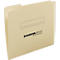 Aanpassingsmap, voor losse dossiers in A4-formaat, met uitstekend lipje links, kraftkarton 250 g/m², licht houtskool, 50 st.