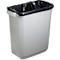 Abfallbehälter Durable Durabin Eco, 60 L, mit Deckel, 2 Tragegriffe, B 590 x T 282 x H 600 mm, recycelter Kunststoff in Qualität Blauer Engel, grau