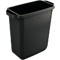 Abfallbehälter Durable Durabin Eco, 60 L, mit Deckel, 2 Tragegriffe, B 590 x T 282 x H 600 mm, recycelter Kunststoff in Qualität Blauer Engel, schwarz