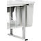 Abfallbehälter für Treston QuatreX, 60 Liter Kapazität, B 280 x T 530 x H 585 mm, Polypropylen, lichtgrau RAL 7035