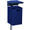 Abfallbehälter mit Haube, blau (RAL 5013)