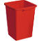 Abfallbehälter ohne Deckel, 90 Liter, rot