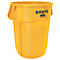 Abfallbehälter rubbermaid Brute, 166,5 l, rund, UV-Blocker, L 612 x B 717 x H 796 mm, Polyethylen, gelb