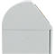 Abfallbehäter Vario 120, modular, Volumen 120 l, abschließbar, Inneneimer, feuerhemmend, mit Pads, B 450 x T 450 x H 1100 mm, Stahl, lichtgrau RAL 7035