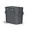 Abfalleimer Rotho ALBULA, Recycling-System, 25 l, stapelbar, Kunststoff (BPA-frei), anthrazit