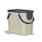 Abfalleimer Rotho ALBULA, Recycling-System, 25 l, stapelbar, Kunststoff (BPA-frei), cappuccino