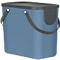 Abfalleimer Rotho ALBULA, Recycling-System, 25 l, stapelbar, Kunststoff (BPA-frei), horizon blau