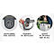 Abfalleimer Rotho ALBULA, Recycling-System, 25 l, stapelbar, Kunststoff (BPA-frei), mistletoe weiss