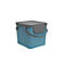 Abfalleimer Rotho ALBULA, Recycling-System, 40 l, stapelbar, Kunststoff (BPA-frei), horizon blau