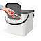 Abfalleimer Rotho ALBULA, Recycling-System, 40 l, stapelbar, Kunststoff (BPA-frei), mistletoe weiss