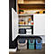 Abfalleimer Rotho ALBULA, Recycling-System, 6 l, stapelbar, Kunststoff (BPA-frei), mistletoe weiss