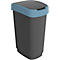Abfalleimer Rotho TWIST, 50 l, 2 Öffnungsmöglichkeiten, Kunststoff, blau