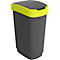 Abfalleimer Rotho TWIST, 50 l, 2 Öffnungsmöglichkeiten, Kunststoff, limonengrün