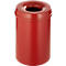 Abfallsammler 15 L selbstlöschend, Korpus rot/Deckel rot
