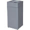 Abfallsammler Orgavente, Stahl, Volumen 40 l, Rechteck, B 350 x T 350 x H 790 mm, selbstlöschender Eimer, silber